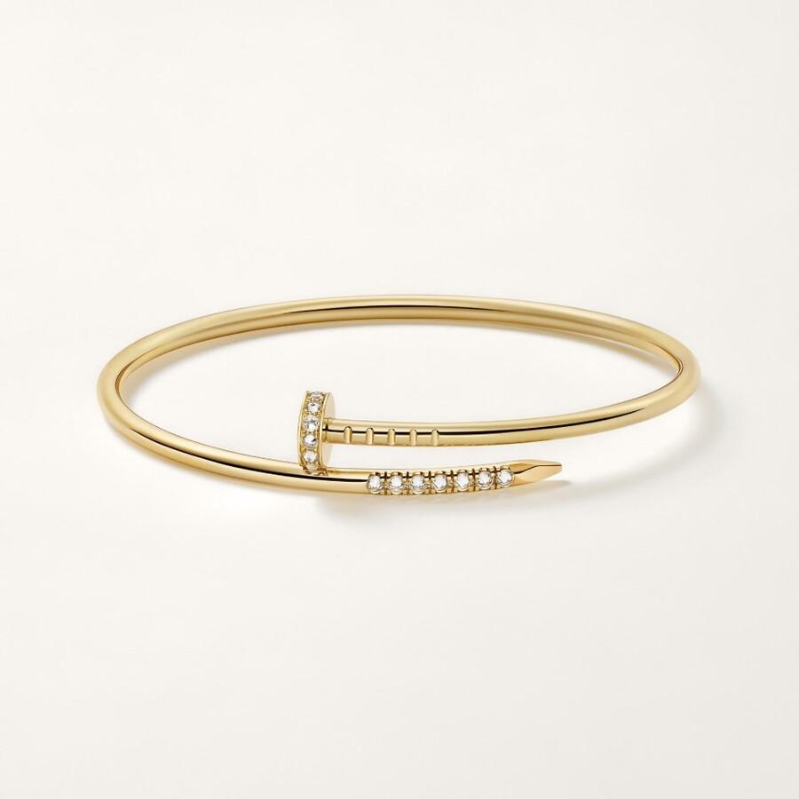 juste un clou-armband kleines modell umgekehrt gefasste diamanten