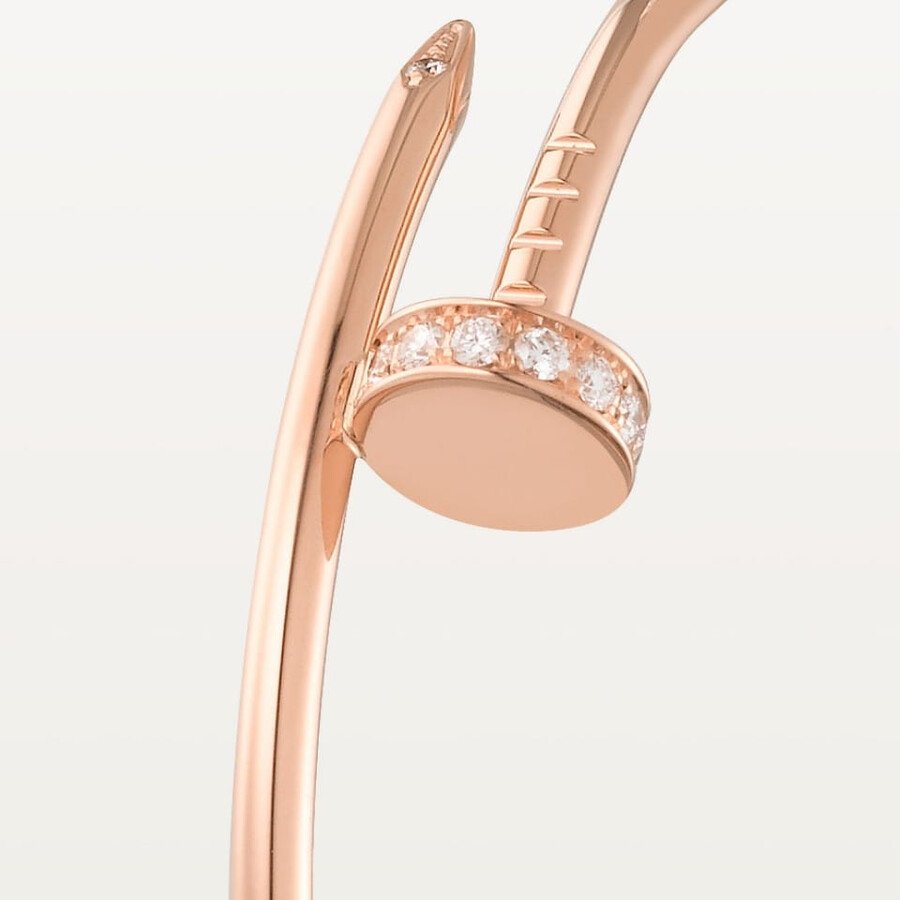 juste un clou creolen großes modell diamanten