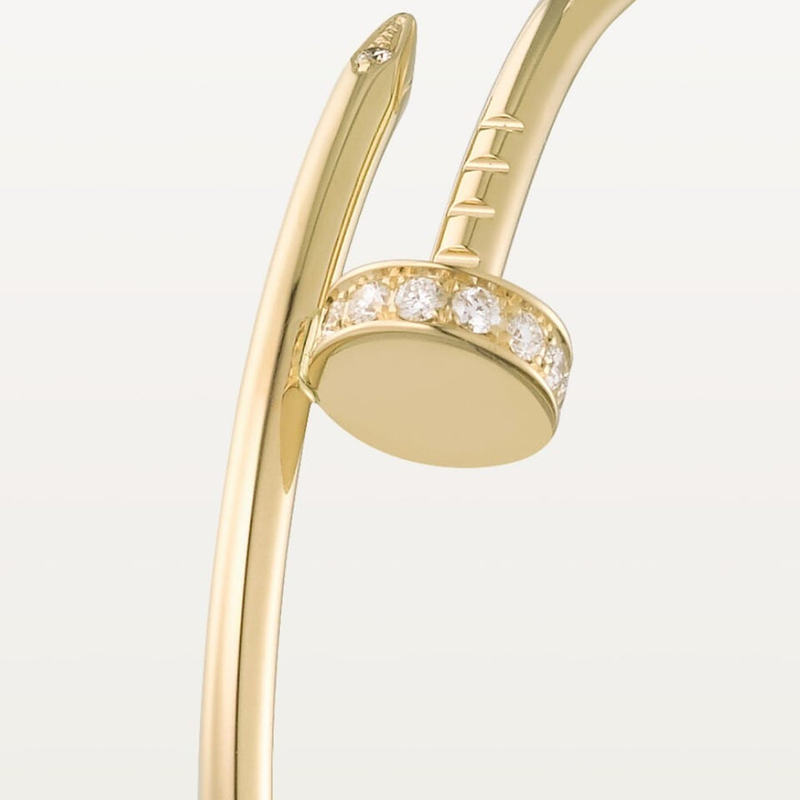 juste un clou creolen großes modell diamanten