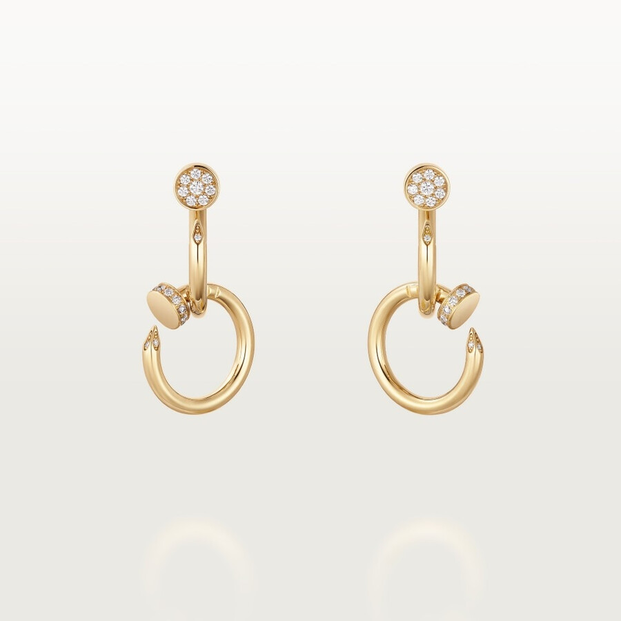 juste un clou ohrringe doppelt diamanten