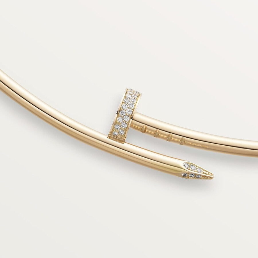 juste un clou drehmomenthalskette kleines modell diamanten