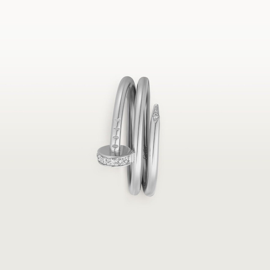 juste un clou-ring doppelt diamanten