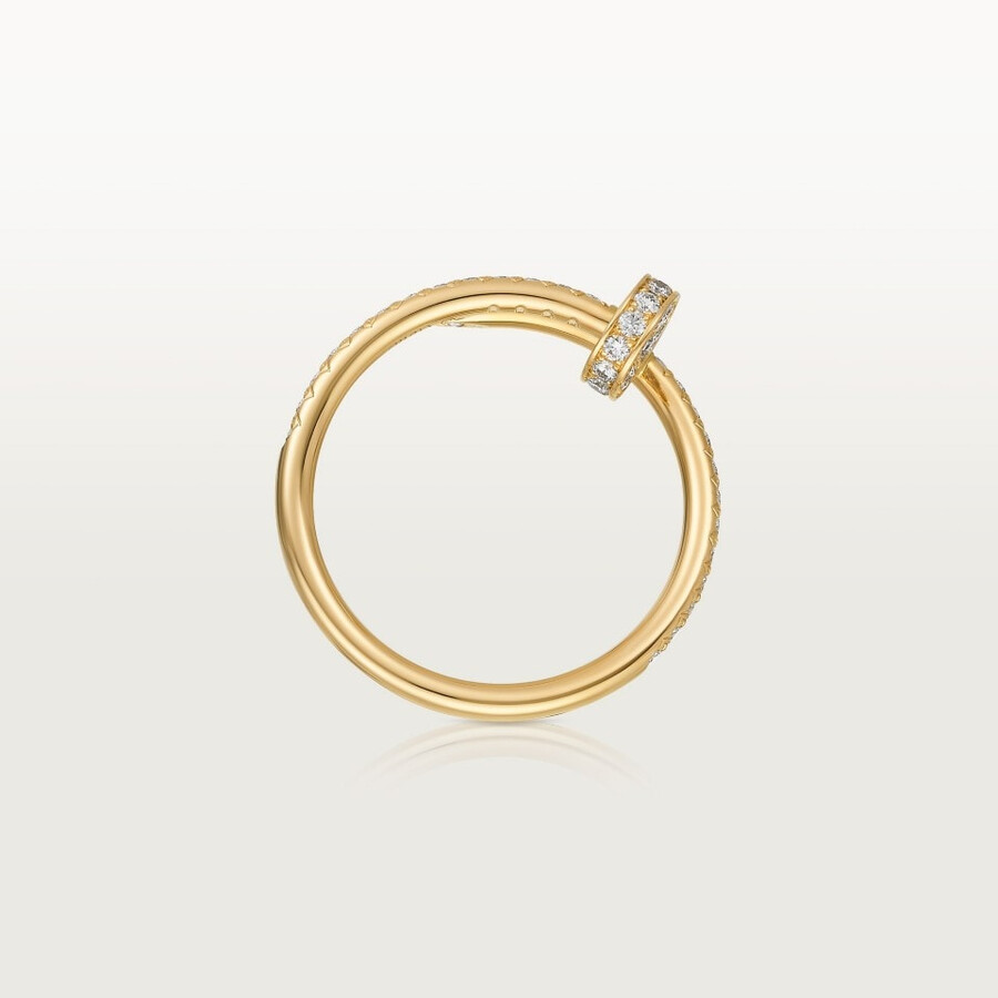 juste un clou ring kleines modell halb mit pavé-fassung