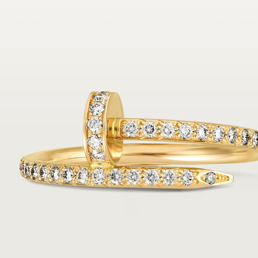 juste un clou ring kleines modell halb mit pavé-fassung