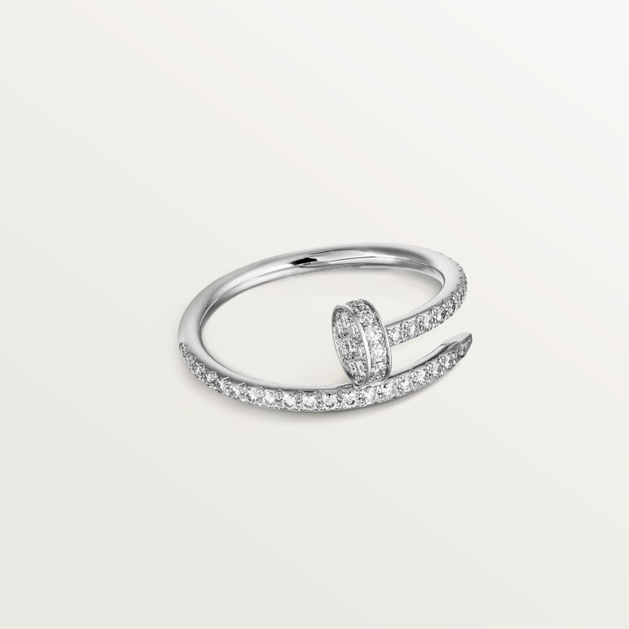 juste un clou ring kleines modell halb mit pavé-fassung
