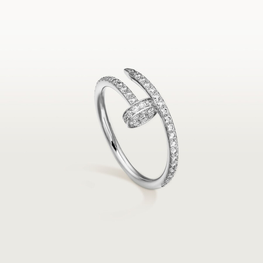 juste un clou ring kleines modell halb mit pavé-fassung