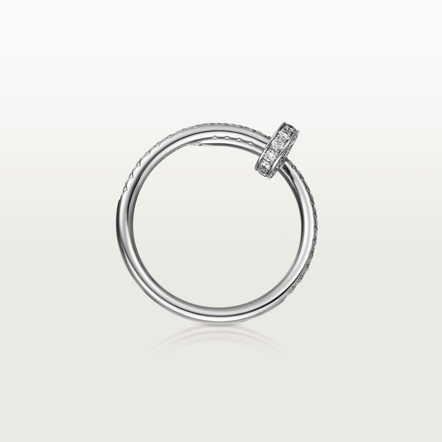 juste un clou ring kleines modell halb mit pavé-fassung