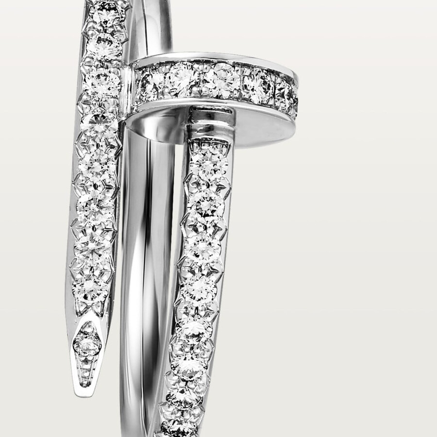 juste un clou ring kleines modell halb mit pavé-fassung