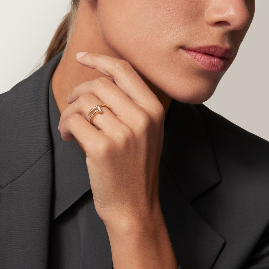 juste un clou-ring kleines modell diamanten