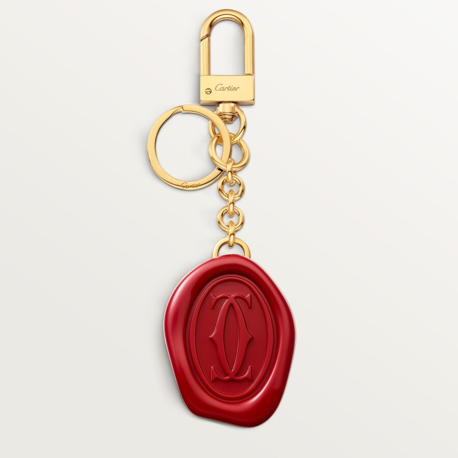 diabolo de cartier schlüsselanhänger mit wachssiegelmotiv