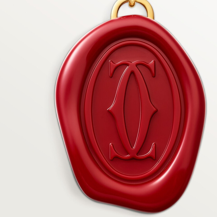 diabolo de cartier schlüsselanhänger mit wachssiegelmotiv