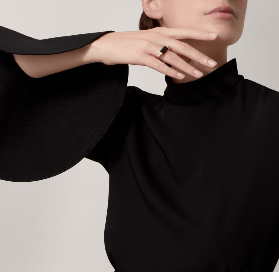 ring „les berlingots de cartier halbgepflastert