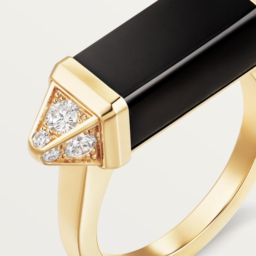 ring „les berlingots de cartier halbgepflastert