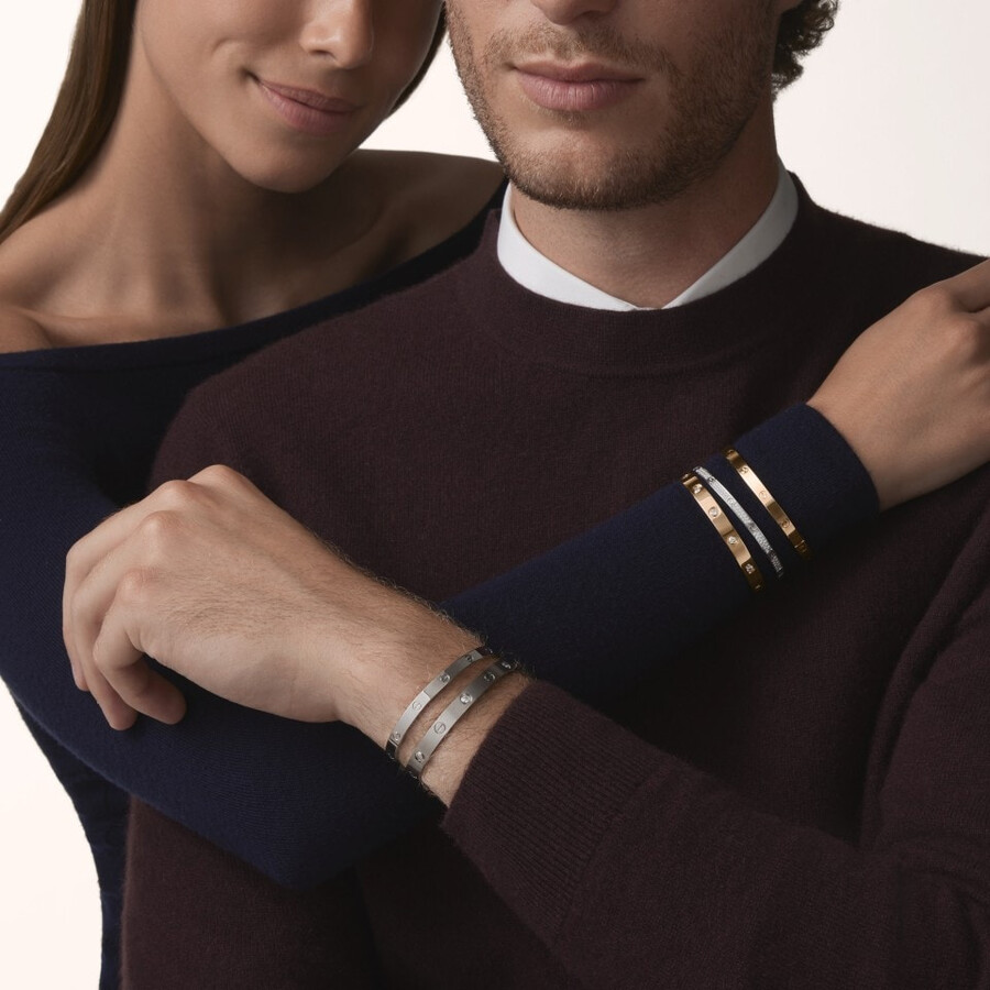 love-armband klassisches modell 10 diamanten
