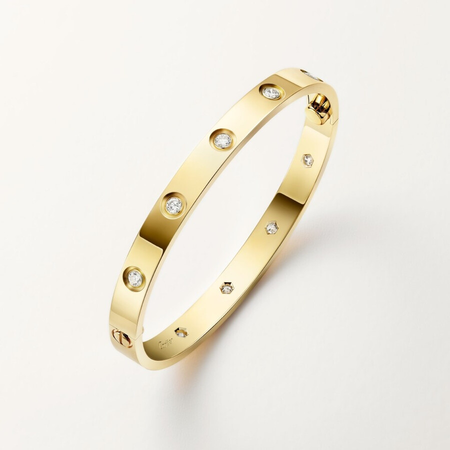 love-armband klassisches modell 10 diamanten