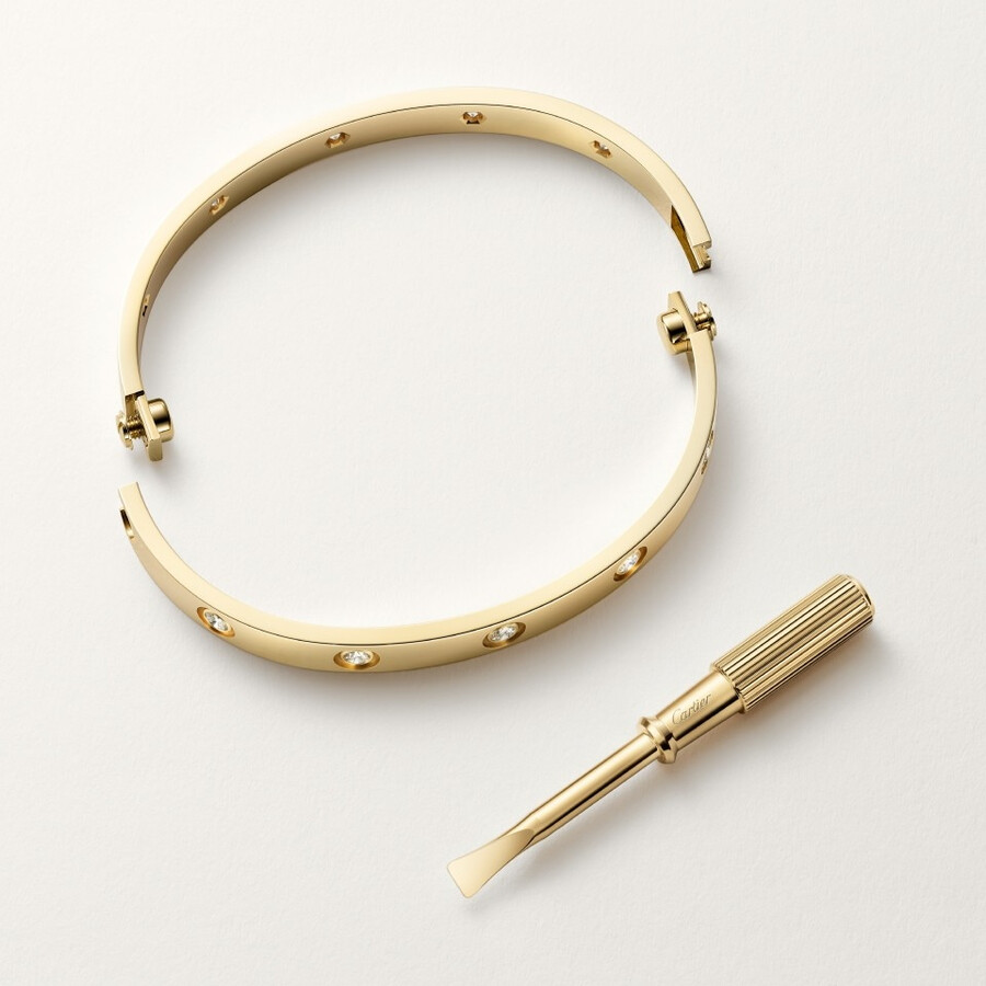 love-armband klassisches modell 10 diamanten