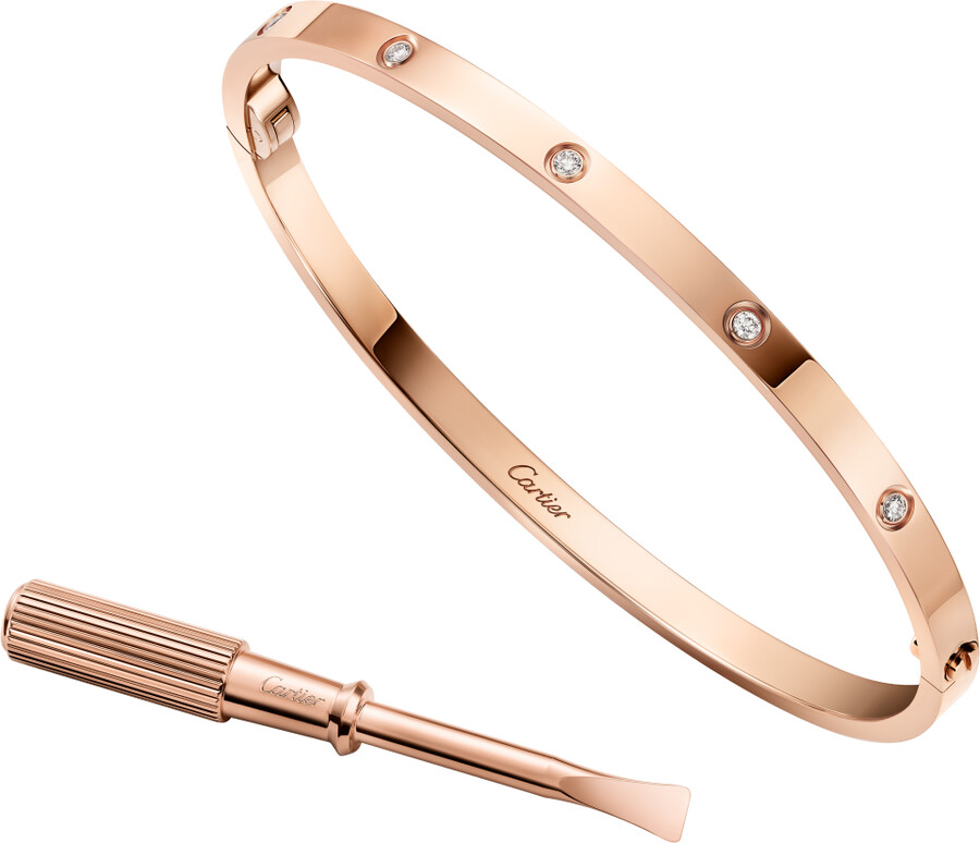 love-armband kleines modell 10 diamanten