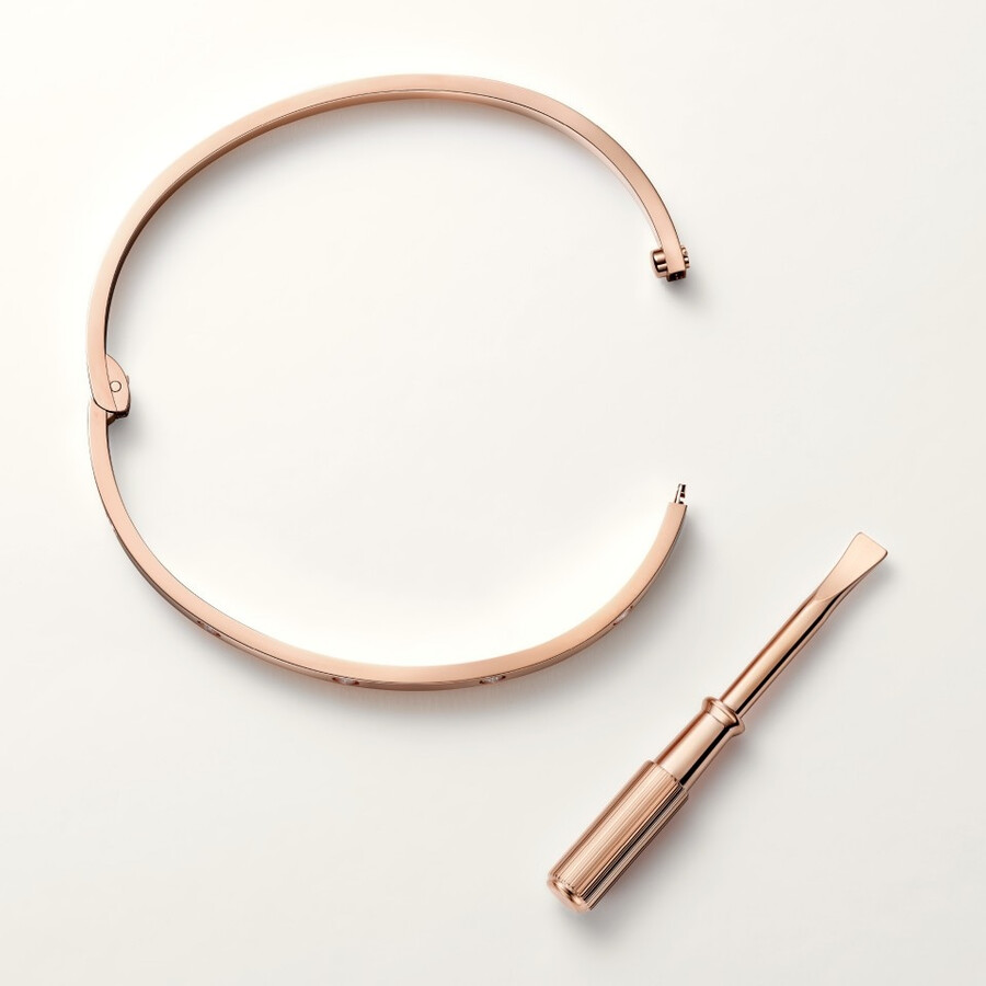 love-armband kleines modell 10 diamanten