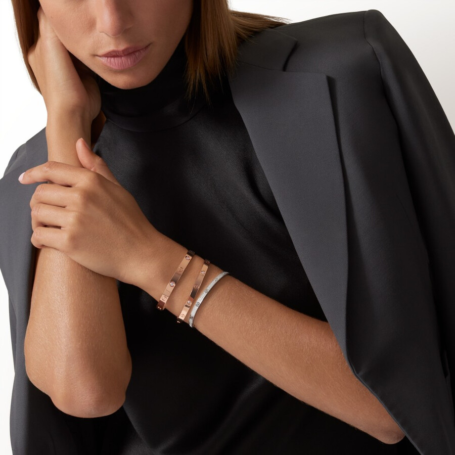 love-armband mittleres modell 4 diamanten