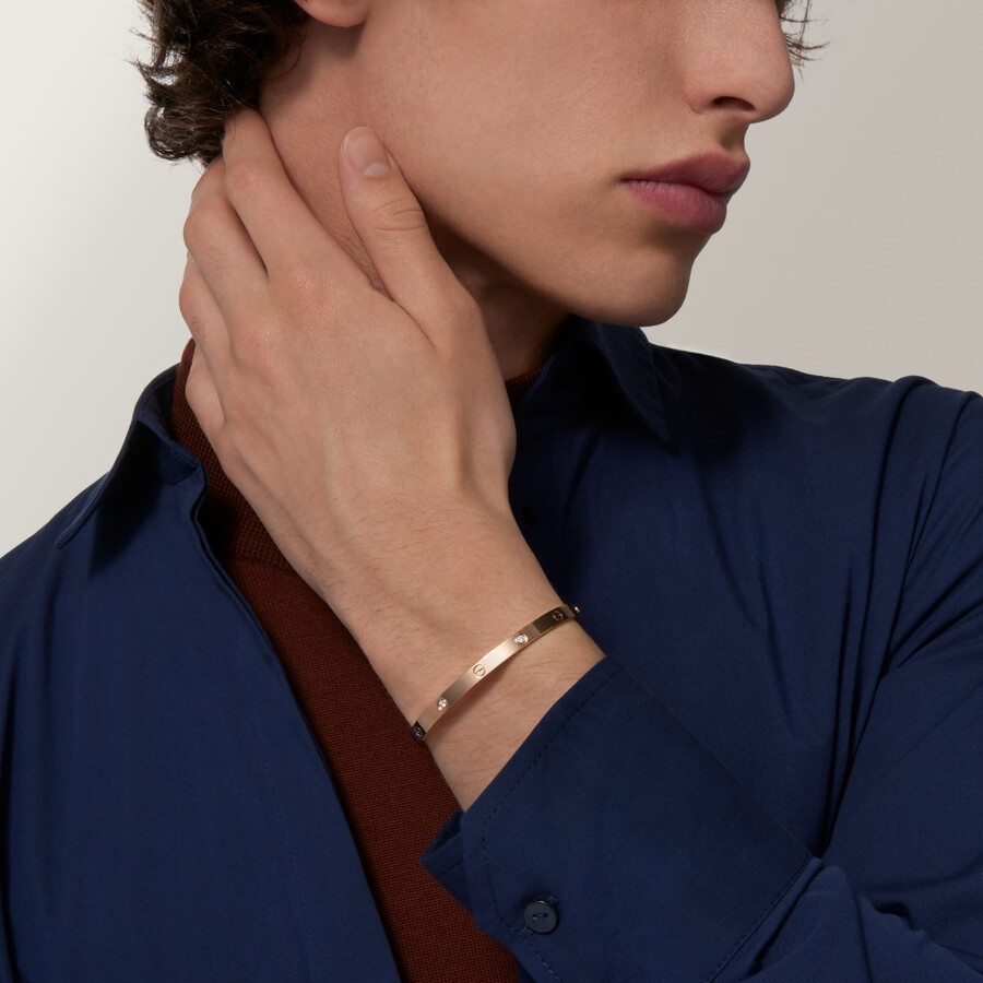 love-armband mittleres modell 4 diamanten