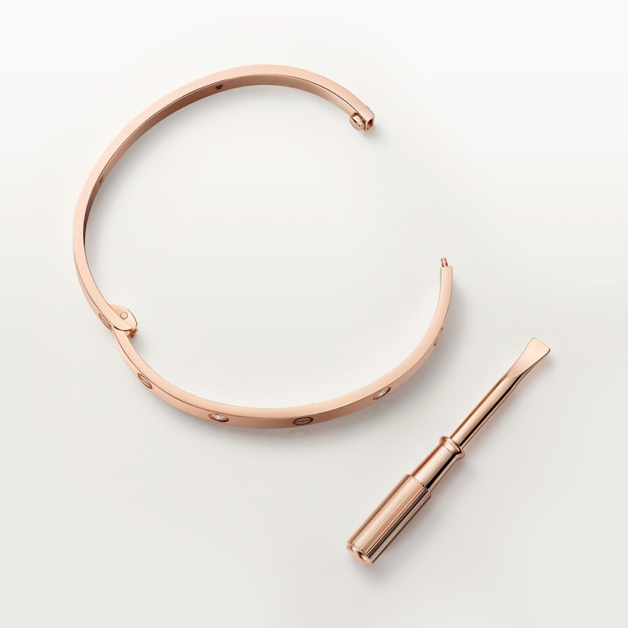 love-armband mittleres modell 4 diamanten
