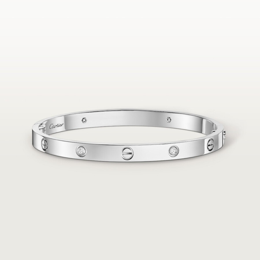 love-armband mittleres modell 4 diamanten
