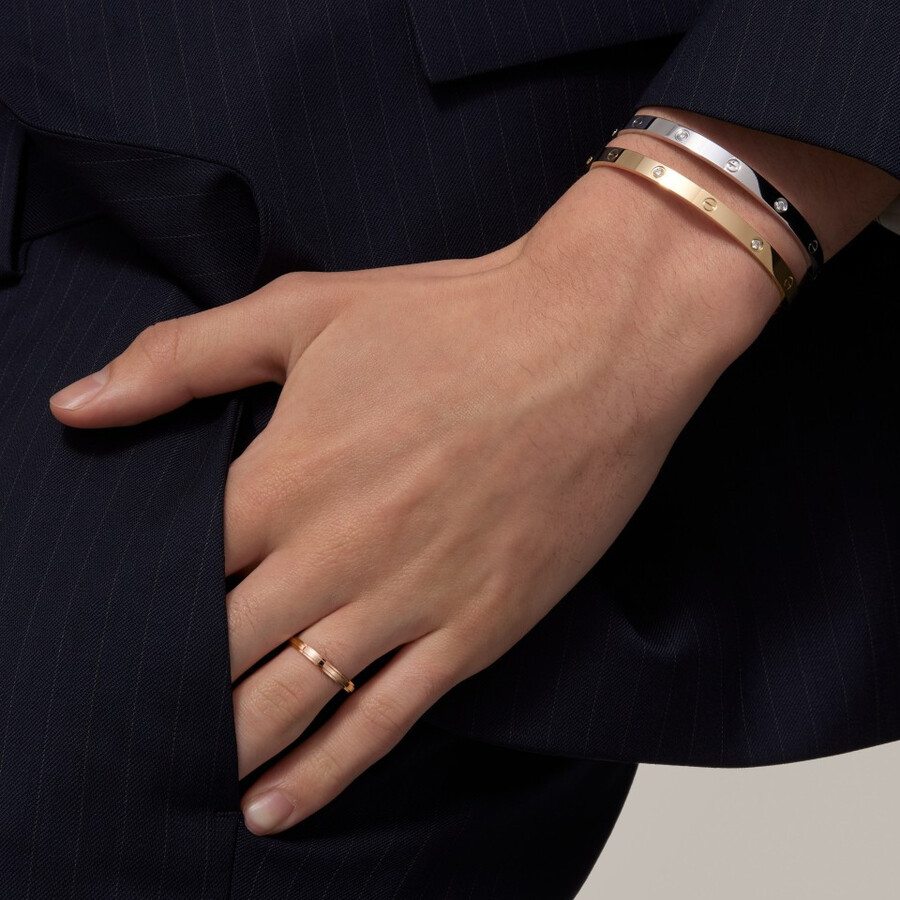 love-armband mittleres modell 4 diamanten
