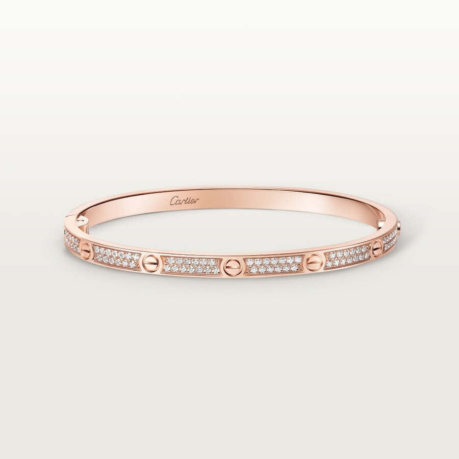 love-armband kleines modell mit strasssteinen besetzt