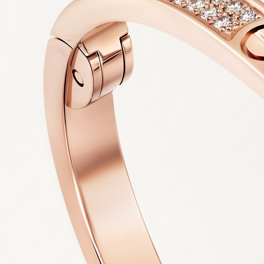 love-armband kleines modell mit strasssteinen besetzt