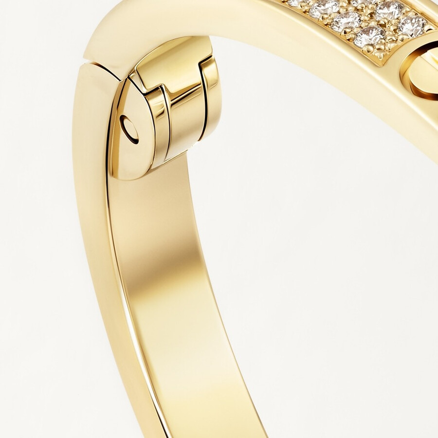 love-armband kleines modell mit strasssteinen besetzt