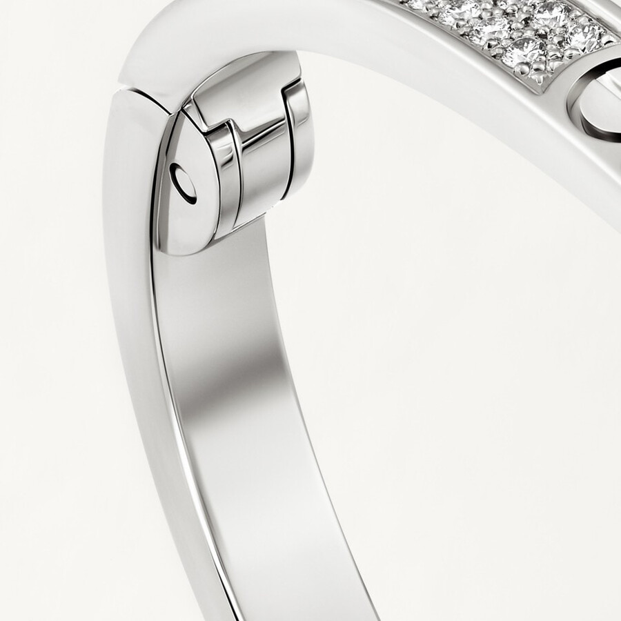 love-armband kleines modell mit strasssteinen besetzt