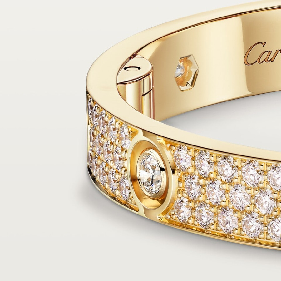 love-armband klassisches modell mit pavé-fassung 10 diamanten