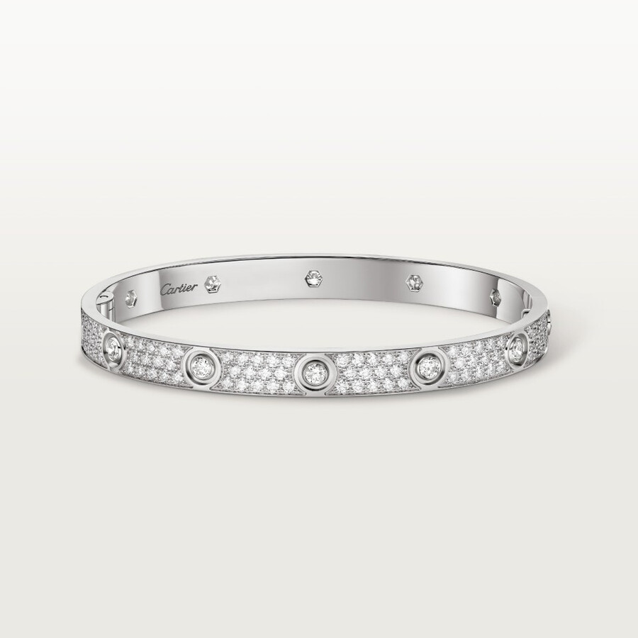 love-armband klassisches modell mit pavé-fassung 10 diamanten