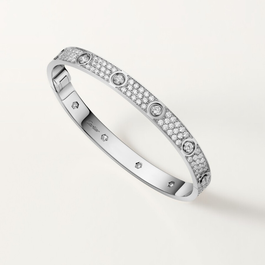 love-armband klassisches modell mit pavé-fassung 10 diamanten
