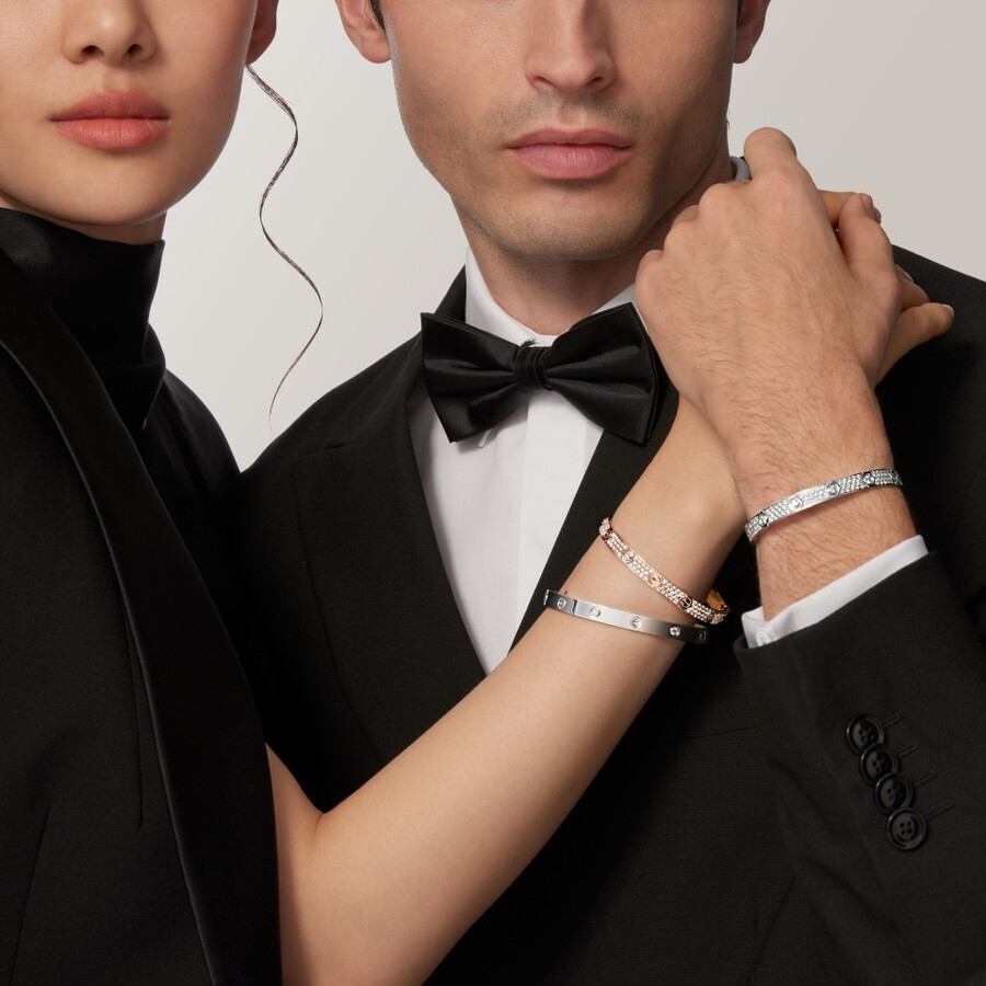 love-armband klassisches modell mit pavé-fassung 10 diamanten