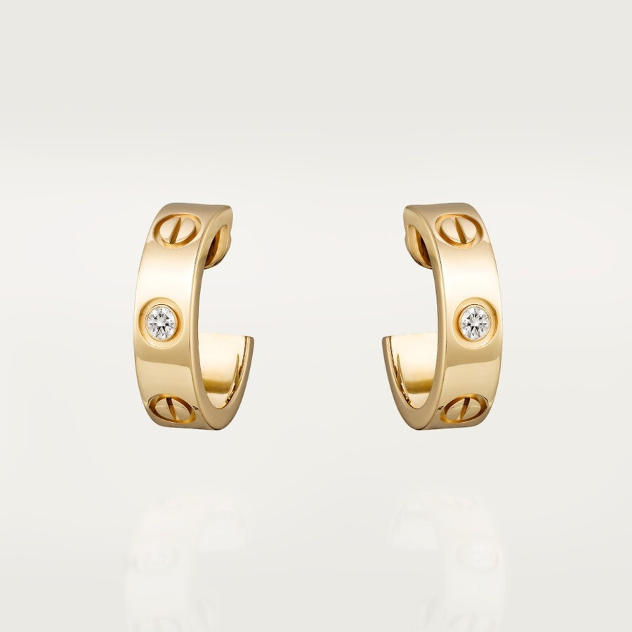 love creolen klassisches modell 2 diamanten