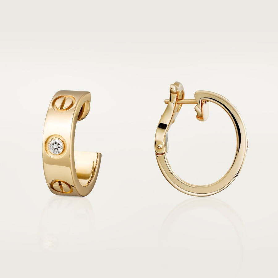 love creolen klassisches modell 2 diamanten
