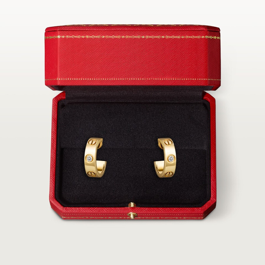 love creolen klassisches modell 2 diamanten