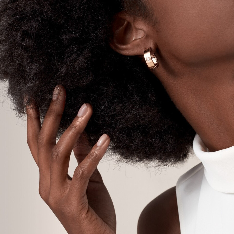 love creolen klassisches modell 2 diamanten