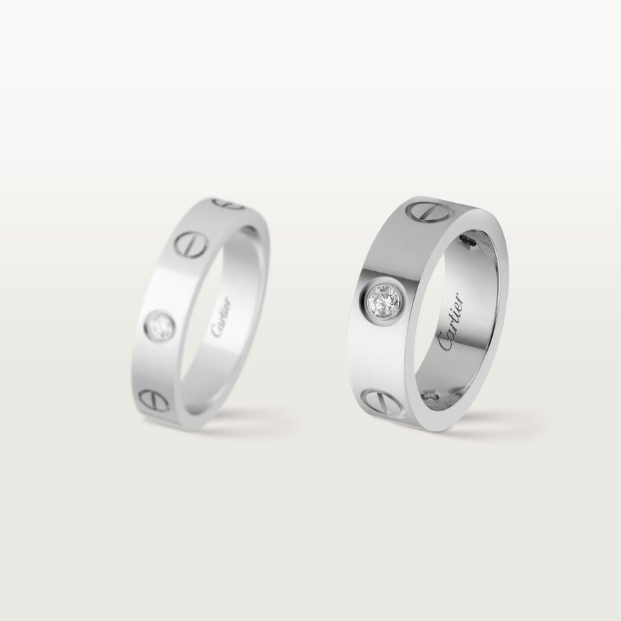 love-ring klassisches modell 3 diamanten