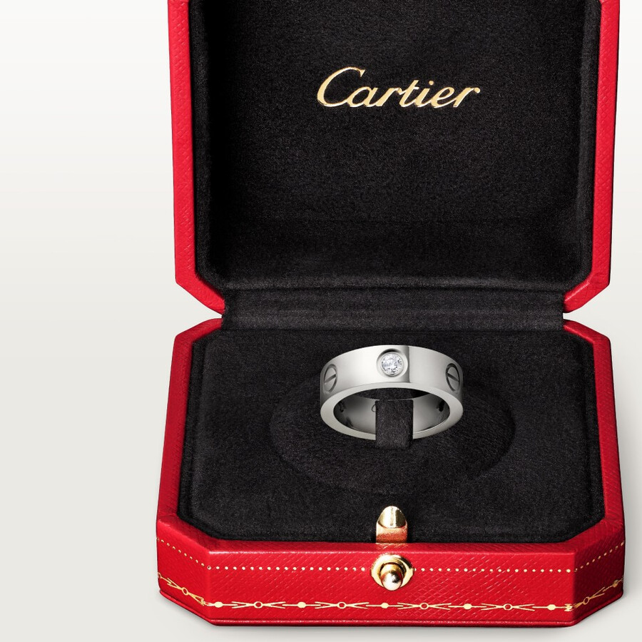 love-ring klassisches modell 3 diamanten