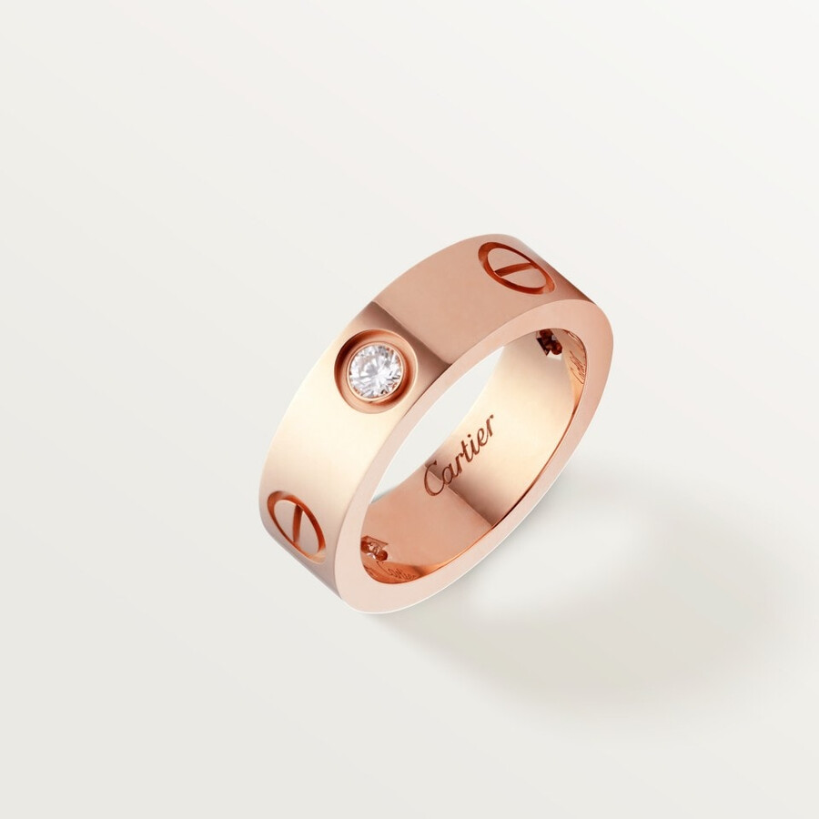 love-ring klassisches modell 3 diamanten