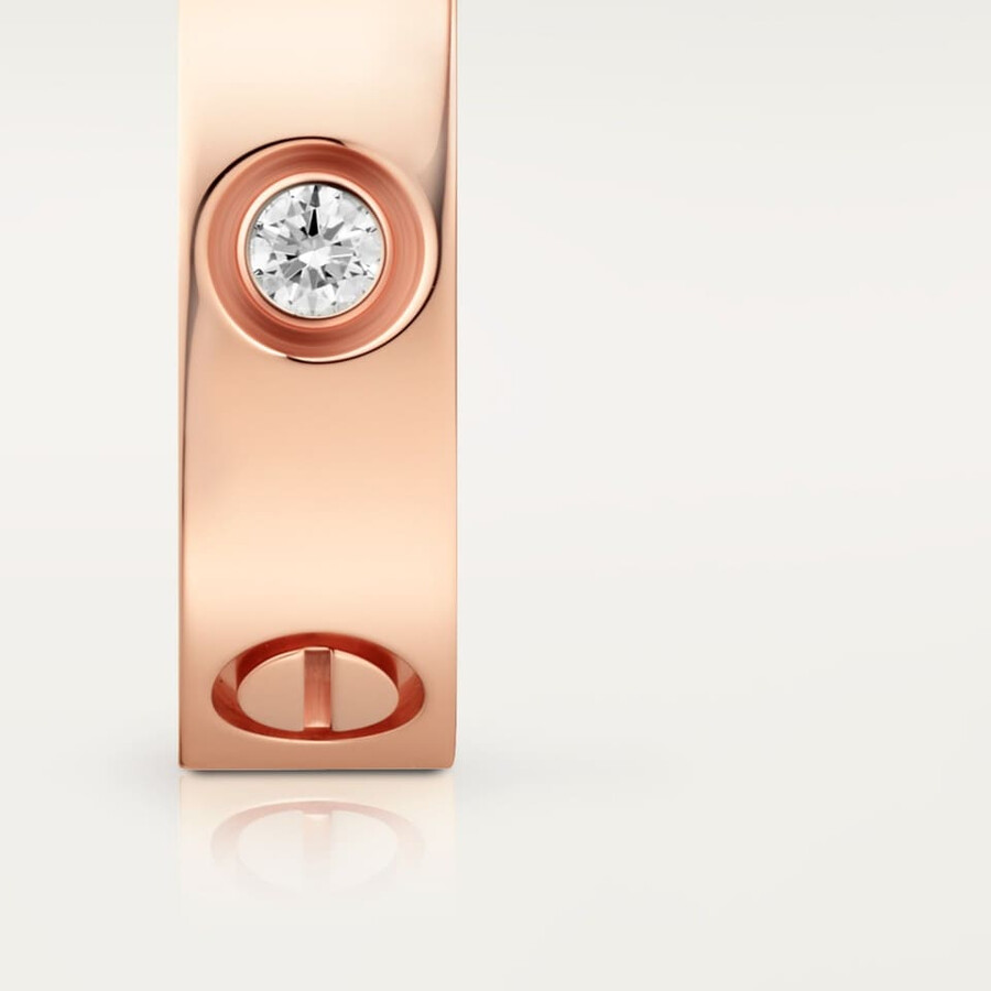 love-ring klassisches modell 3 diamanten