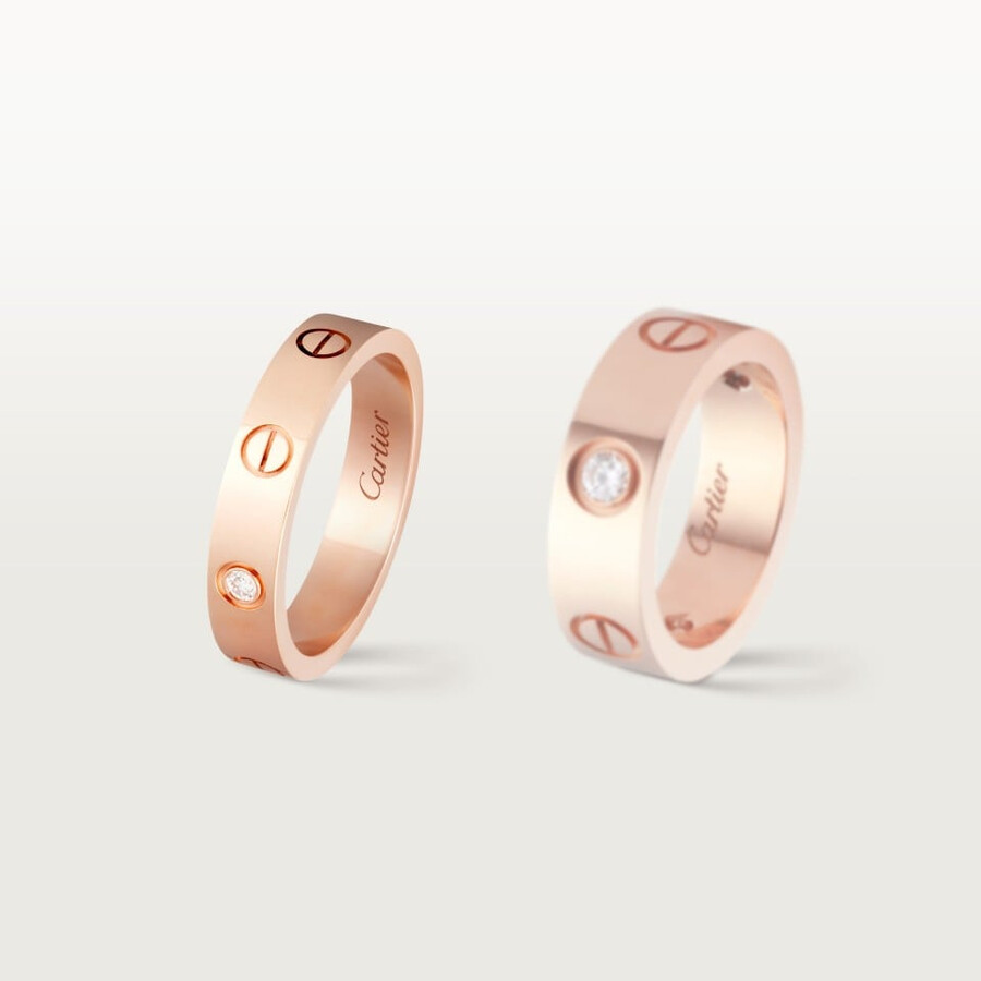 love-ring kleines modell 1 diamant
