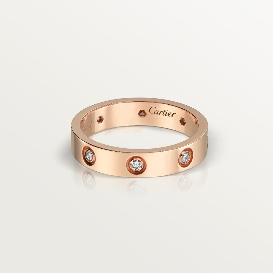love-ring kleines modell 8 diamanten