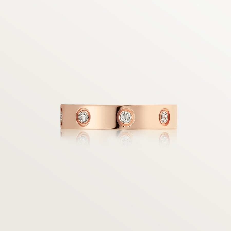 love-ring kleines modell 8 diamanten