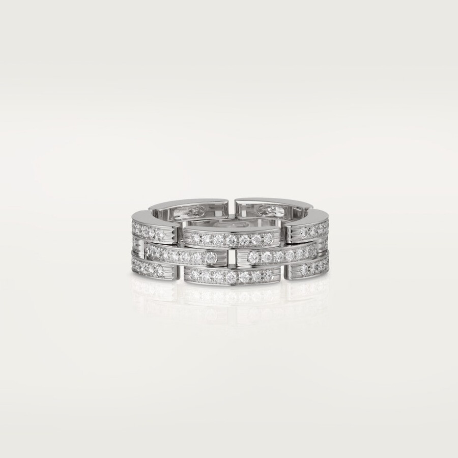 ring maillon panthère dreireihig gepflastert