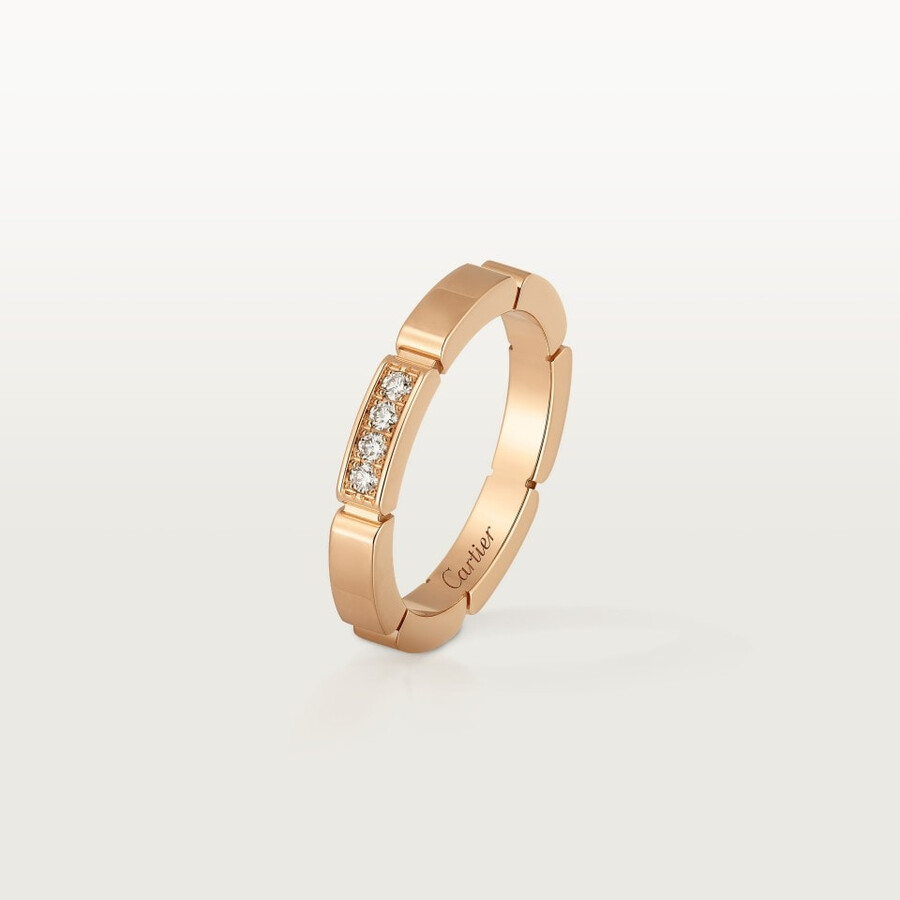ehering maillon panthère 4 diamanten