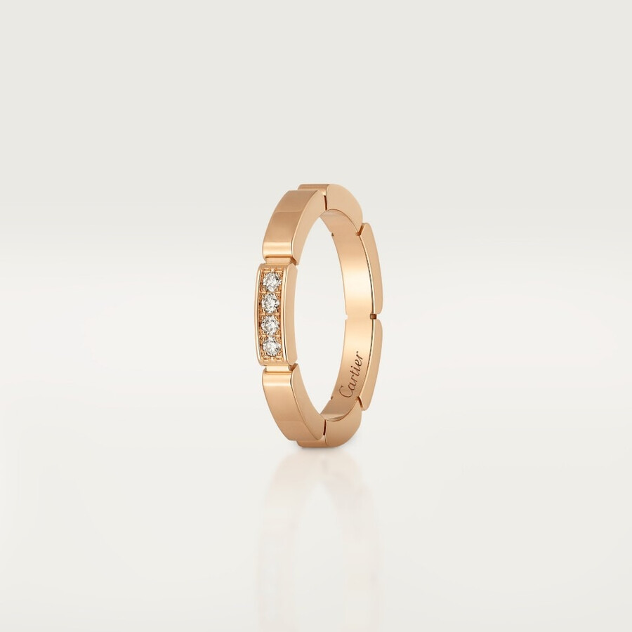 ehering maillon panthère 4 diamanten