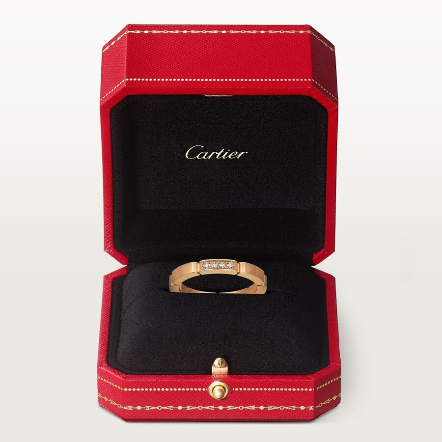 ehering maillon panthère 4 diamanten
